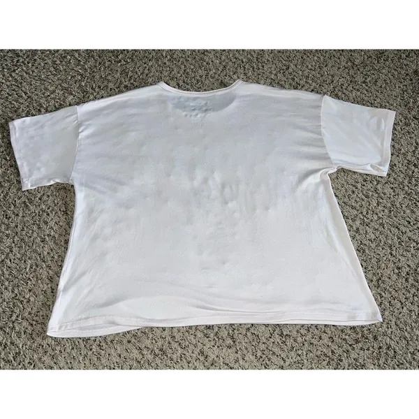 Disney 100 Lilo and Stitch Women's‎ Cream Pajamas Short Sleeve Shirt Size XL - Image 4