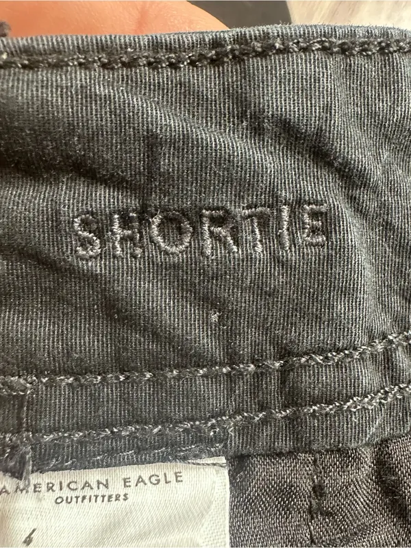 American Eagle Outfitters Women’s Black Shorty Cotton Shorts Size 4 - Image 7