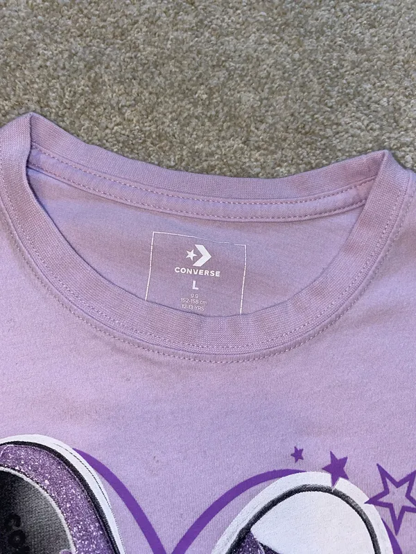 Light Purple Converse Graphic Tee - Image 2
