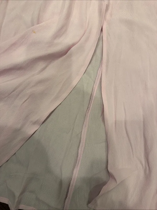 Yumi Kim Pink Tie Front Midi Dress Spaghetti Strap Size 2 - C61-11 - Image 5