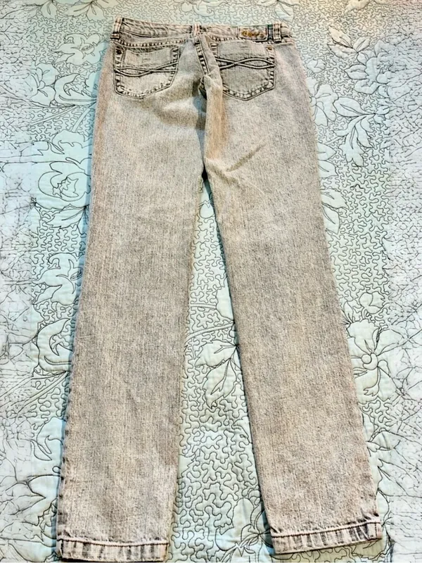 Billabong The Skinny Retro Mineral Wash Worn Denim Skinny Jeans Size 3 - Image 4