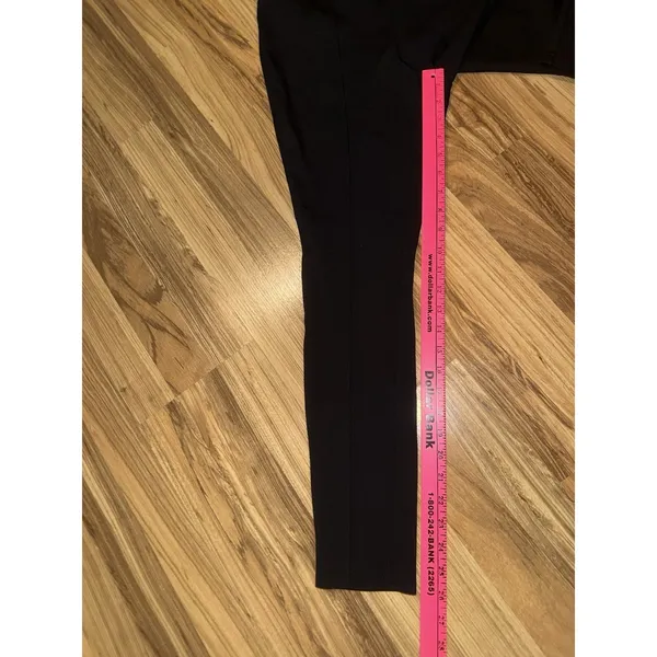Bar‎ III Women's Sz M Medium Black Pipe Mid Rise Pull On Dress Pants Leggings - Image 7