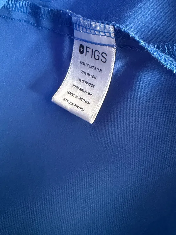 Figs Casma Scrub Top Royal Blue Size Large - Image 5