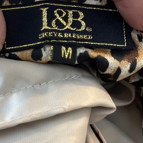 L&B Lucky & Blessed Strapless Animal‎ Print Shorts Romper - Image 8