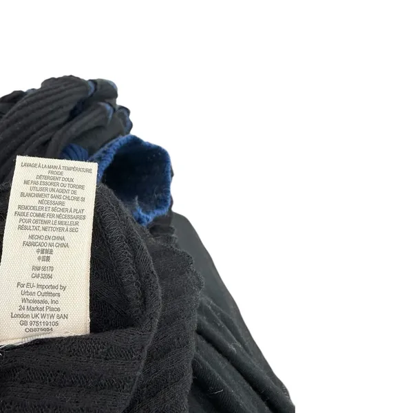 Free People Snow Day Thermal Tunic Black Blue Long Sleeve Top‎ Size Medium - Image 10