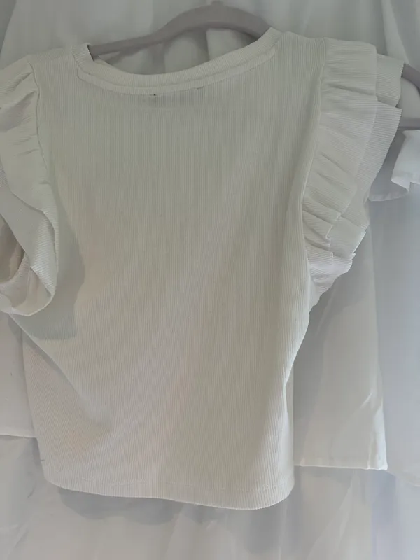 Zara white crop top - Image 2
