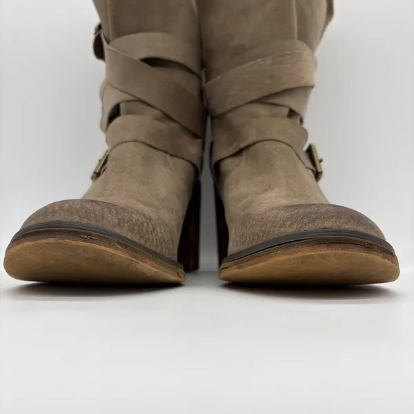 Ibiza Last‎ Jeffrey Campbell Womens 11 Boots Brown Leather Ankle Straps Buckles - Image 13