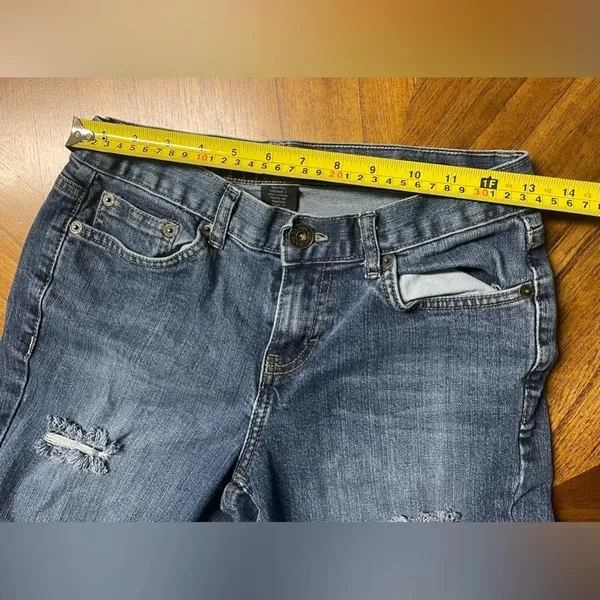 Calvin Klein Womens Flare Fit Distressed Jeans Size 27 - Image 9
