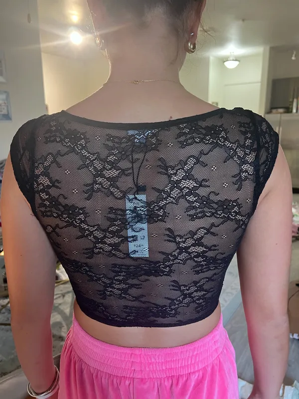 Garage Black Lace Top - Image 2