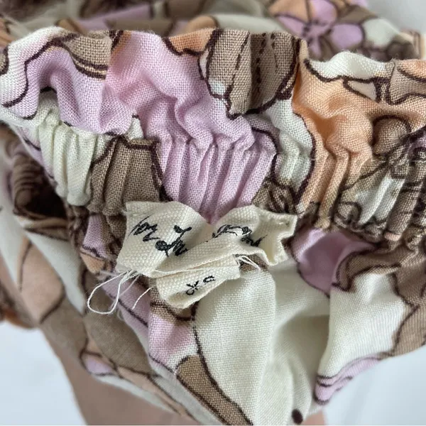 For Love And Lemons Renata Tank Top Tan Floral XS - Image 3