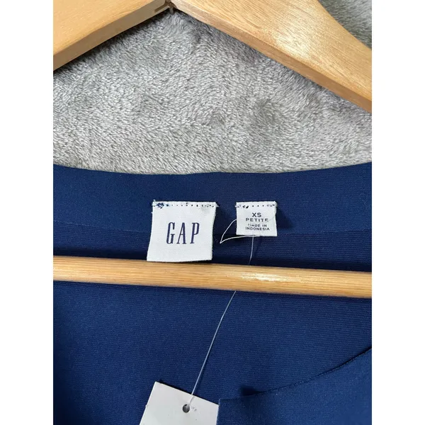GAP Navy Kimono Sleeve Jumpsuit Relaxed Draped Fit Minimalist‎ Chic Size XS New - Image 5