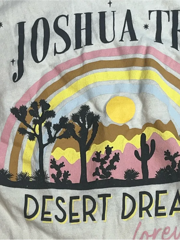 Urban Nation Joshua Tree Crop Shirt T-shirt Medium Graphic - Image 2