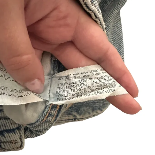 ZARA Light‎ Wash Faded Cargo Jean Sz 4 - Image 5