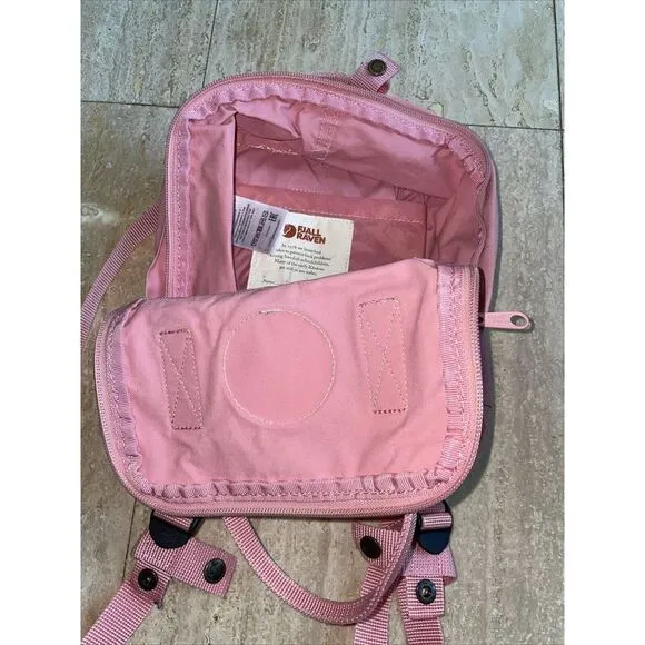 Fjallraven‎ Kanken Mini Pink Backpack 23561 - Image 9