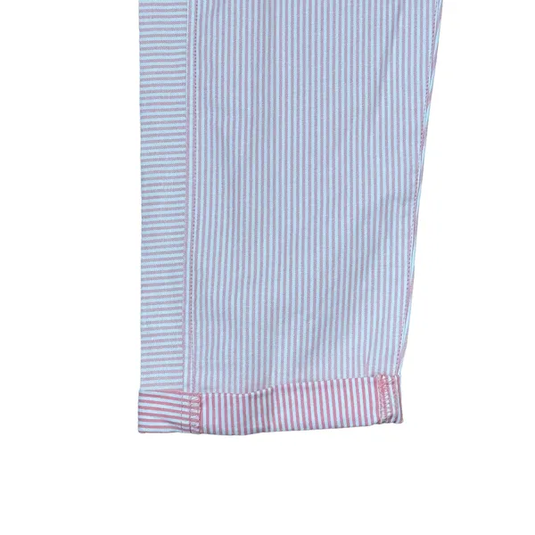 Khakis‎ by Gap Skinny Mini Pink Striped Rolled Pants Mid-Rise Stretch Women 6 - Image 3