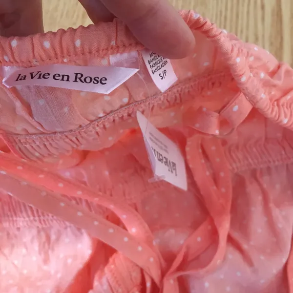 New Women’s La Vie en Rose Chemise Pajama Gown Viscose Pink Size Small - Image 7