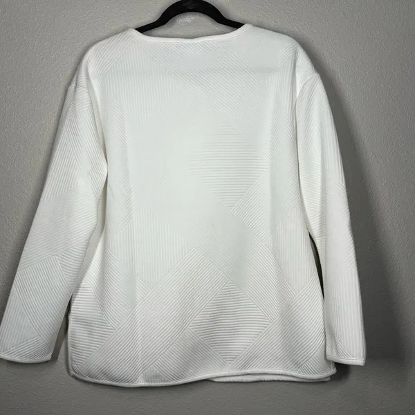 Weekend Routine Zac & Rachel Quilted Cloud Dancer Jacket Size Womens Large - Image 3