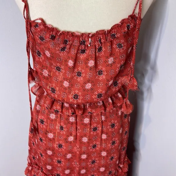 Misa Nati‎ Red Sleeveless MIDI Dress XS - Image 9