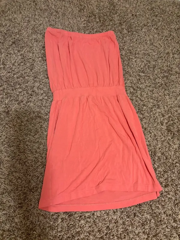 Tori Richards Honolulu Strapless Dress XS Xtra Small Bright Pink Rayon Blend - Image 3