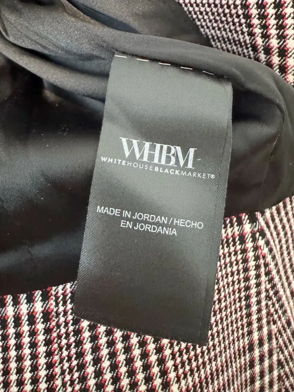 White House Black Market Plaid Signature Blazer Plus Size 14 Academia Corporate - Image 7