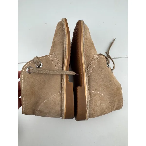 Womens Bata Safari‎ Suede Leather Desert Chukka Ankle Boots Chukka Size 2 Tan - Image 4