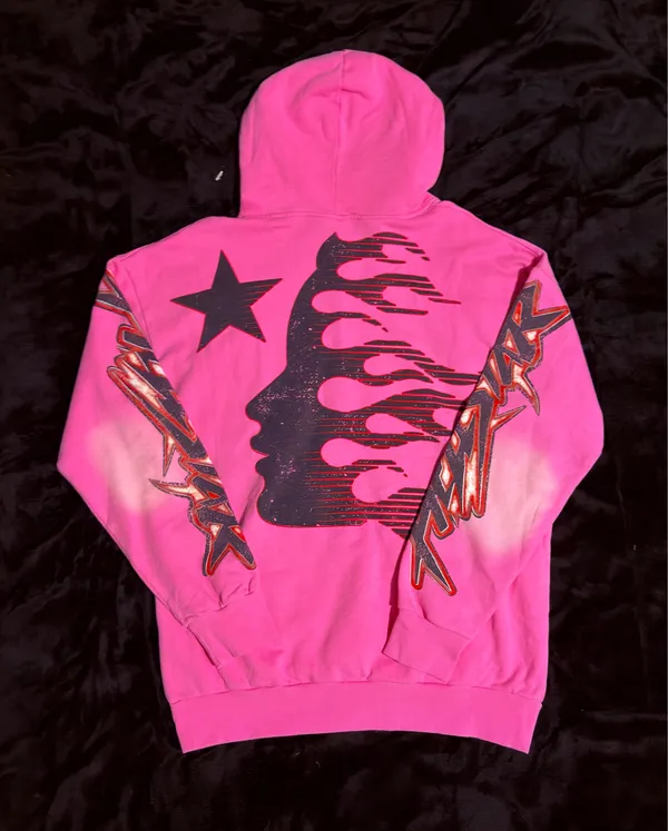 Pink Hellstar Brainwashed without brain hoodie Size M - Image 3