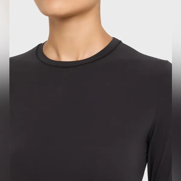 SKIMS (G20) Cotton Jersey Long Sleeve T-Shirt S IRON NWT - Image 2