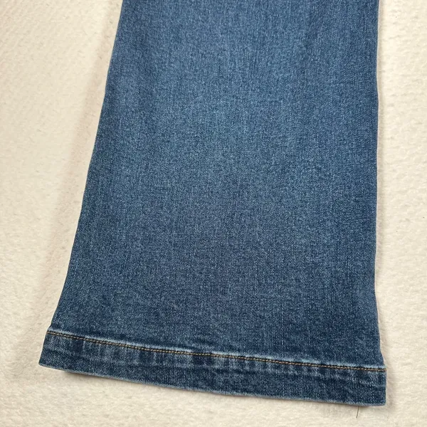 Standards & Practices Bootcut Jeans Women's Size 14 Whiskered Blue Denim - Image 9