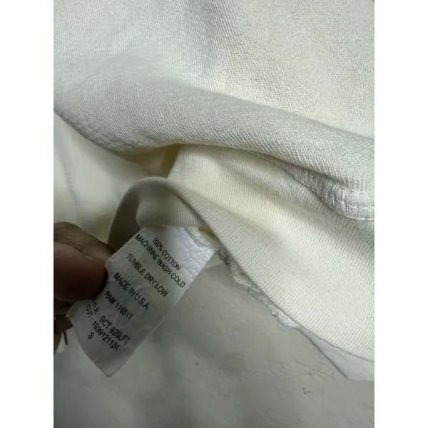 Self Contrast The Boss Graphic Crewneck Sweatshirt Ivory Womans S - Image 6