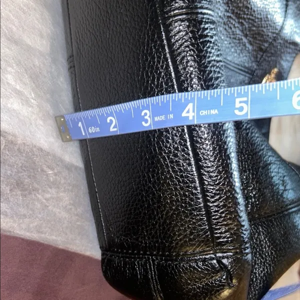 Coach Lexy Black Pebbled Leather Shoulder Bag - Image 15