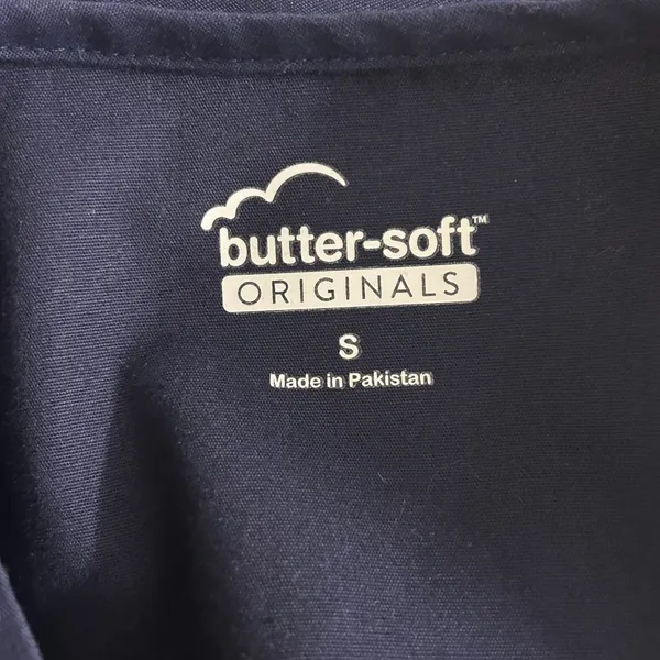 Butter Soft Scrub Top Navy Small‎ Blue - Image 6