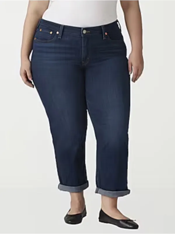 Levi's Boyfriend Jeans in Cobalt Layer Blue, Plus-Size 22W, NWT - Image 2