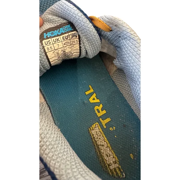 Hoka one one W Clifton 3 Blue orange running‎ athletic shoe 1019755 baib - Image 7