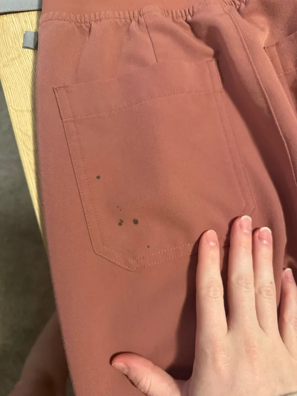 FIGS Scrub Pants High-Waisted Livingston Basic Mauve - Image 4