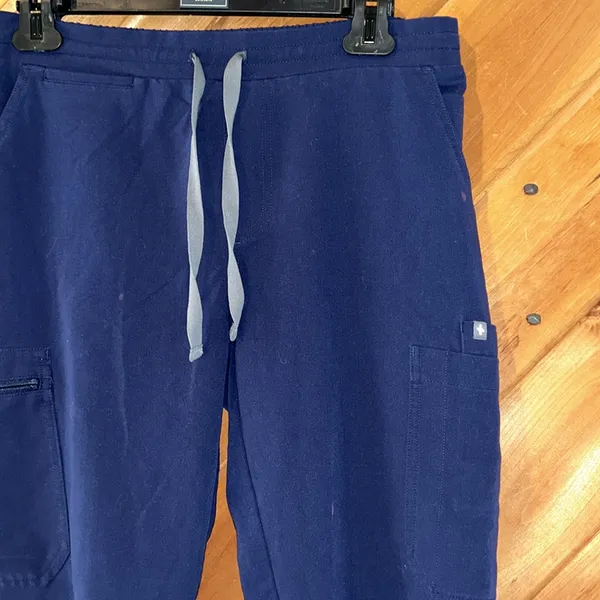 FIGS scrubs navy blue technical collection pants - Image 3