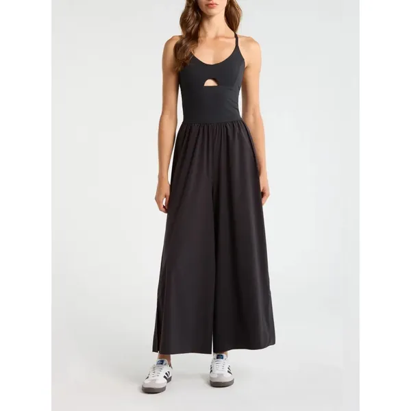 Free People Renewal Waves One-Piece Jumpsuit in Black M - Image 8