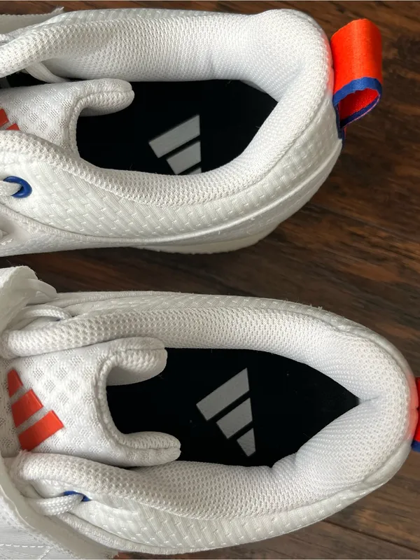 Adidas powerlift 5 weightlifting shoes white blue NEW 8.5 - Image 8