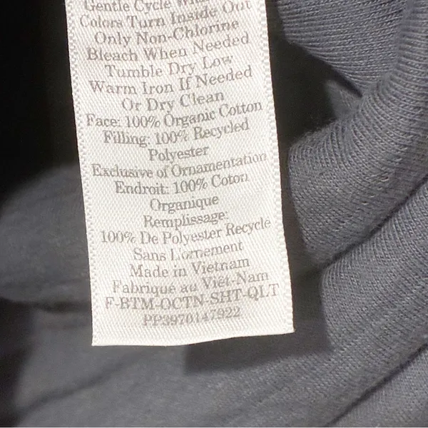 Everlane‎ Grey The Organic Cotton Quilted Short in Slate Size Small Pull On - Image 6