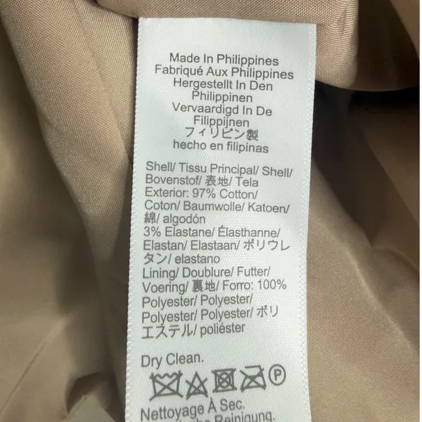 J. Crew Willa Long Sleeve Single Button Stretch Suit Coat Jacket Blazer 2 Beige - Image 9
