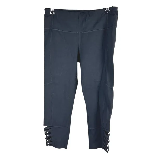 Athleta Mind Over Mat Criss Cross Capri Length‎ Leggings Size Small 722063 - Image 3