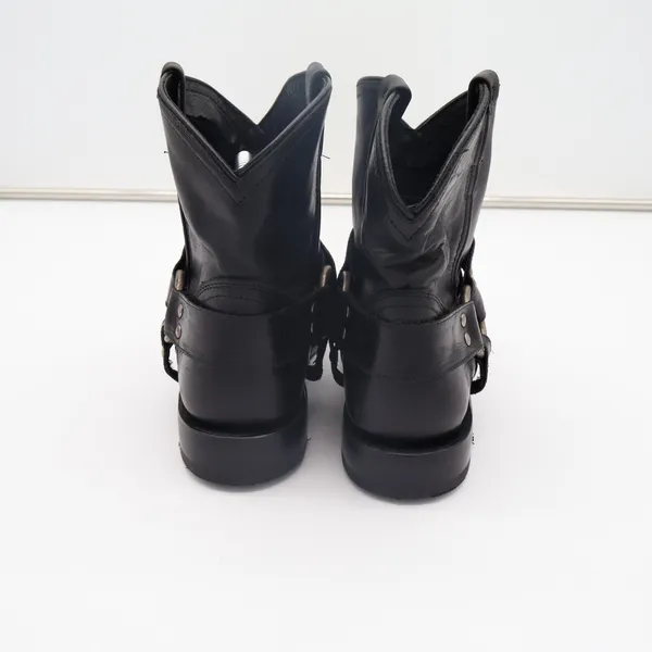 Frye Wyatt Harness 72370 Bootie Womens US 8B Black Leather Pull On Ankle Boots - Image 6