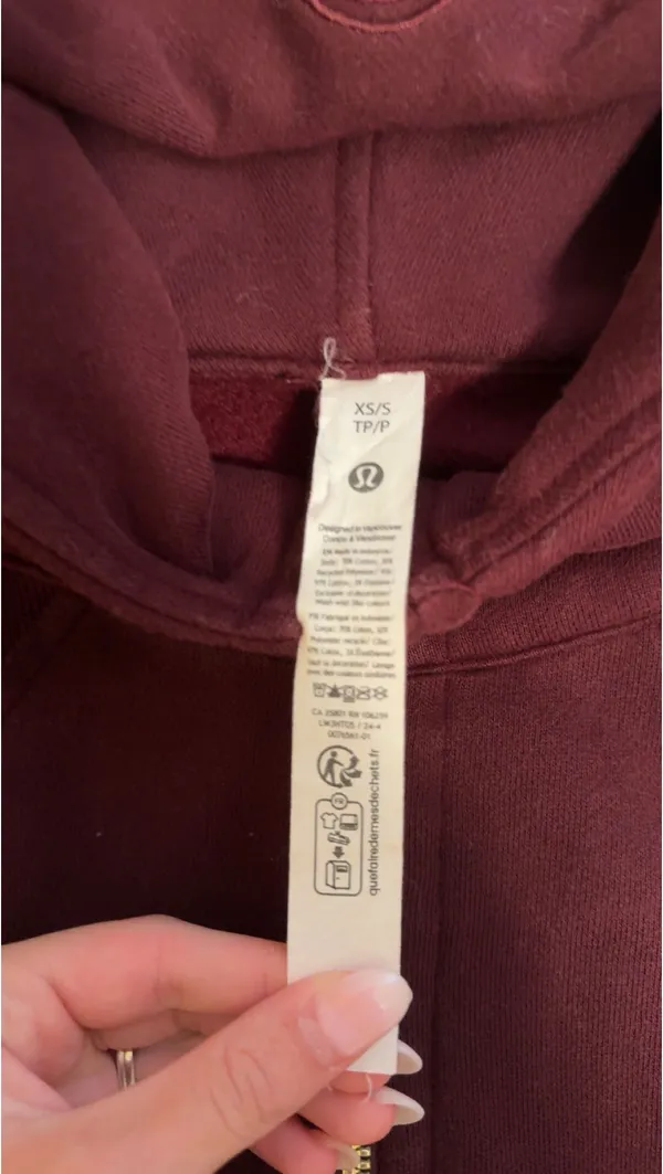 Burgundy Lululemon Scuba Half-Zip - Image 5