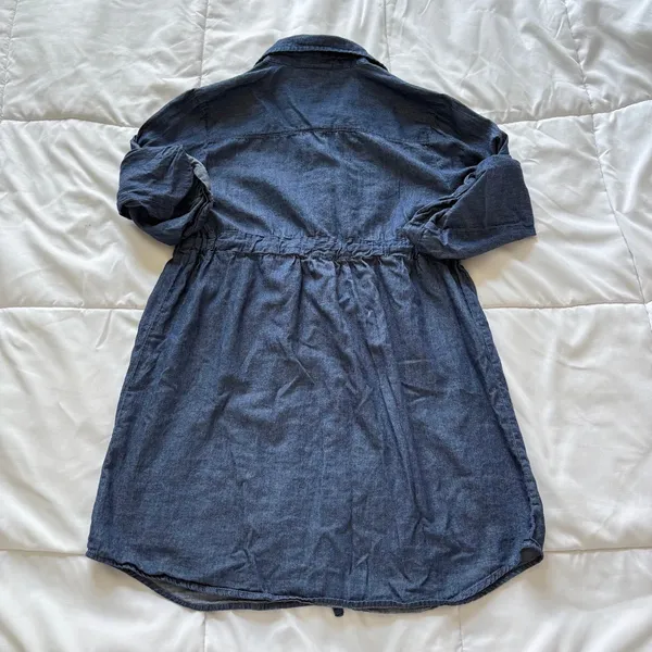 Vintage‎ 90s Blouse Tunic Blue 100% Cotton Womens Large Y2K Coastal Nautical - Image 6