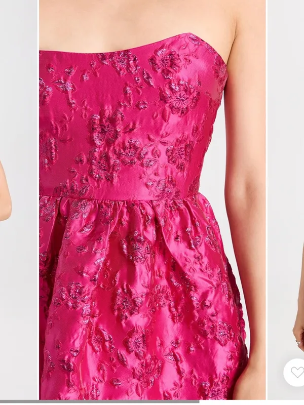 NEW Amanda Uprichard Addison Fuchsia Bubble Mini Dress, Medium, MSRP $236 - Image 5