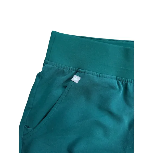 FIGS Zamora Jogger Scrub Pants Dark Green Pink Drawstring Large W02020R - Image 3