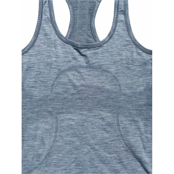 Lululemon Swiftly Tech Racerback Tank Women Size 8 Blue Seamless Running Top - Image 2