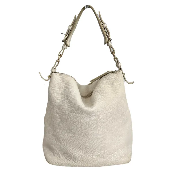 Dooney & Bourke Ivory Pebbled Leather ‘Dillen Large Pocket’ Hobo Shoulder Bag - Image 3