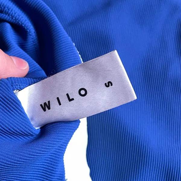 WILO Active Blue Sports Bra (S) & High Waist Leggings (XS) Matching Activewear Set Excellent - Image 4