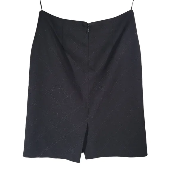 Anne Klein Black Quilted Stitch Pencil Skirt Womens‎ Size 2 Knee Length Career - Image 6