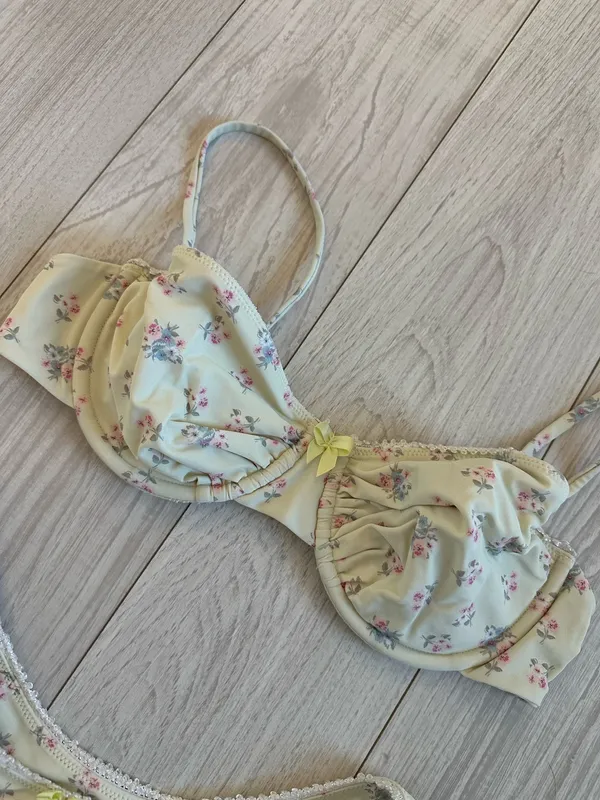 Floral bikini set Yellow Size L - Image 3